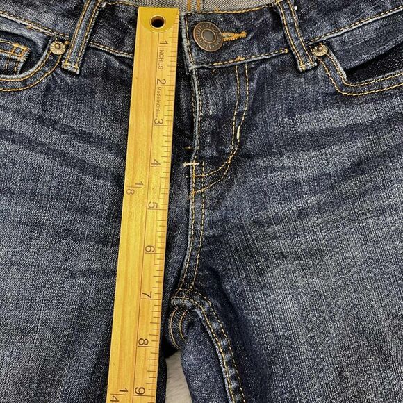 Aeropostale Jeans Womens 1/2 Reg Bayla Skinny Fit Mid Rise Dark Wash Everyday - Picture 10 of 10